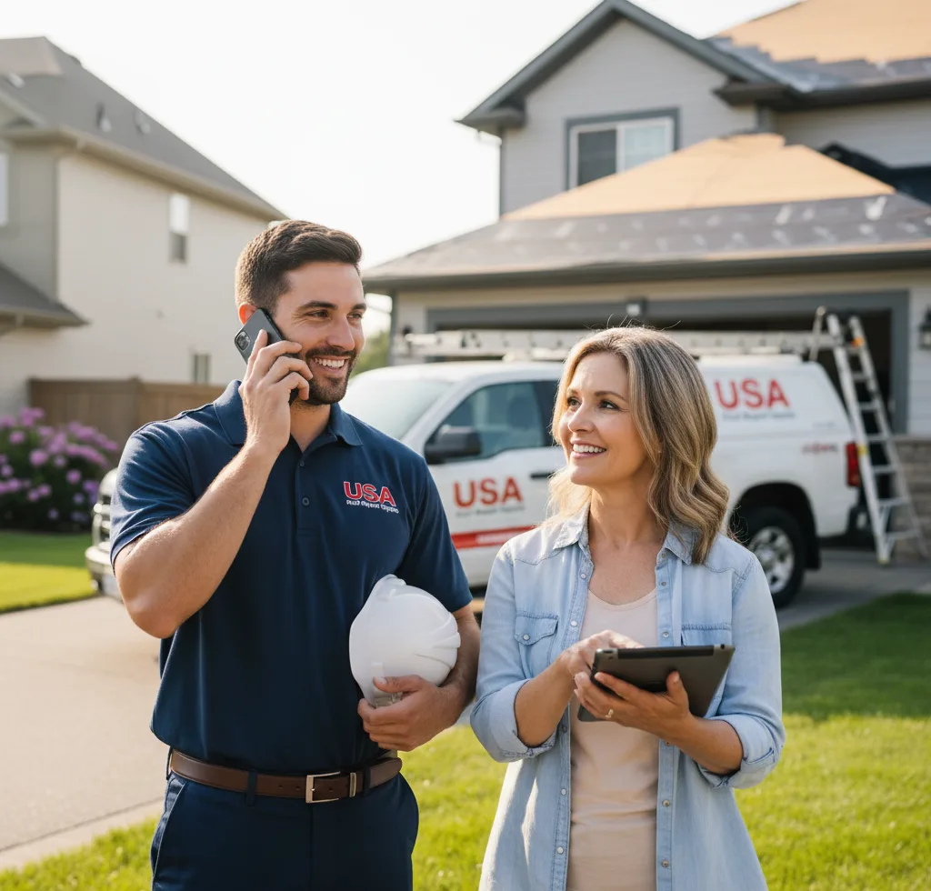 USA Roof Repair Experts customer support in Rudyard